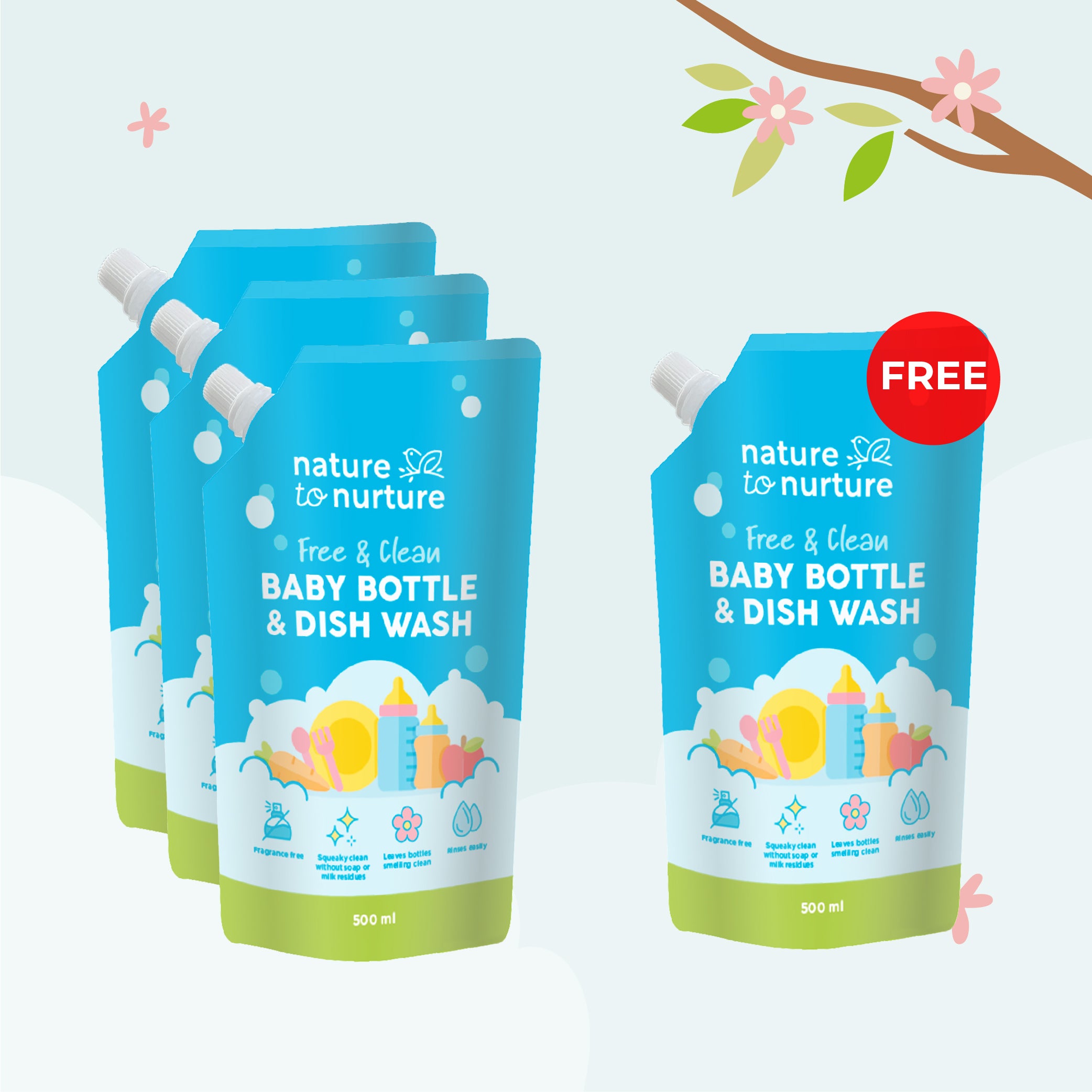 Nature to Nurture Baby Bottle and Dish Wash